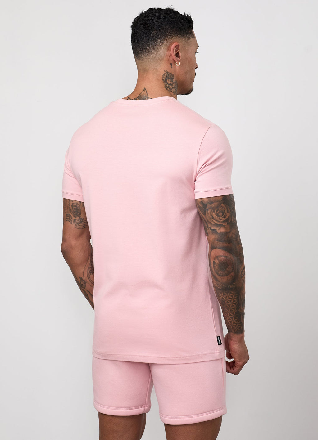 Gym King Fundamental Linear Tee - Rustic Pink
