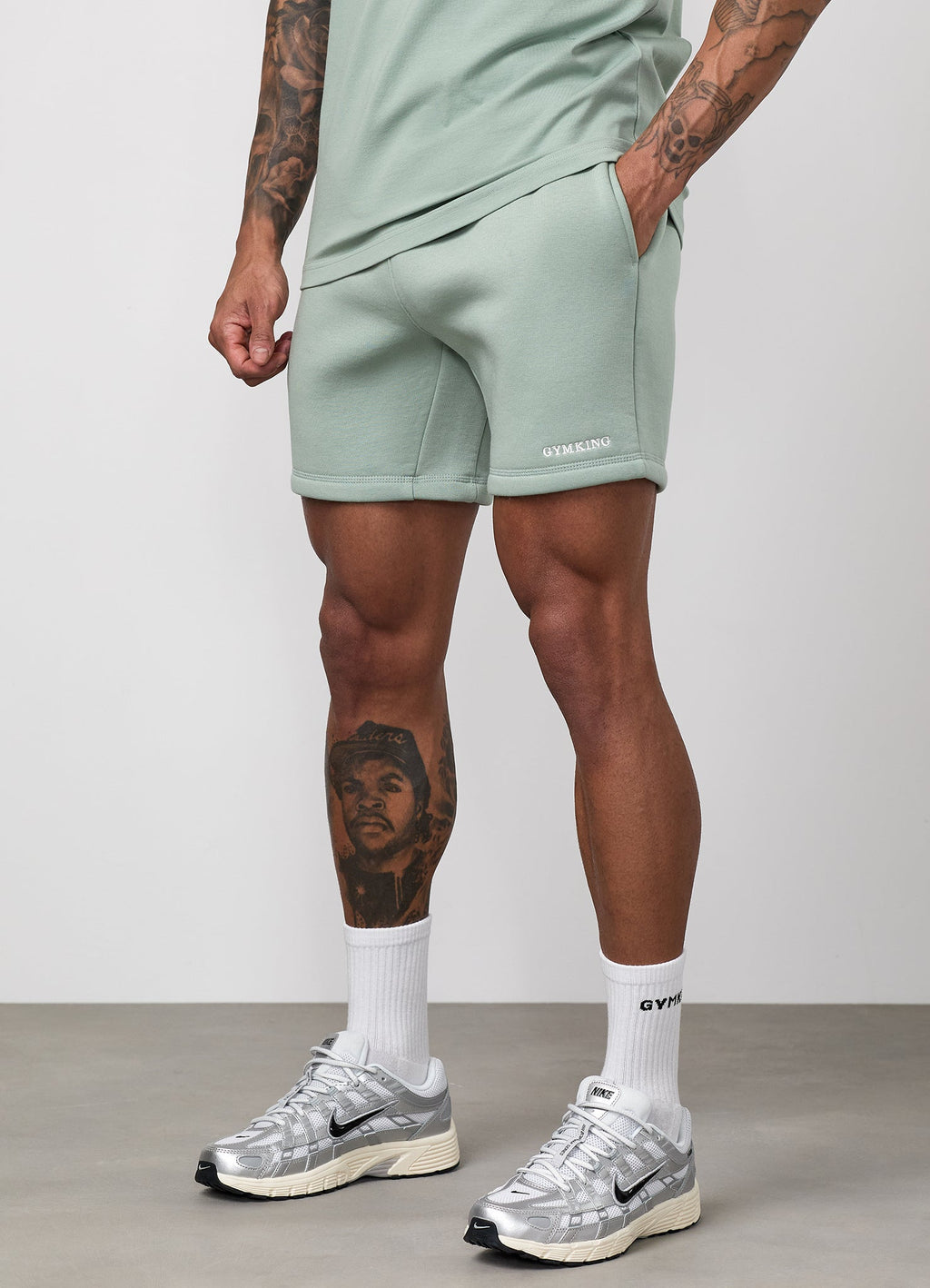 Gym King Fundamental Linear Short - Urban Sage