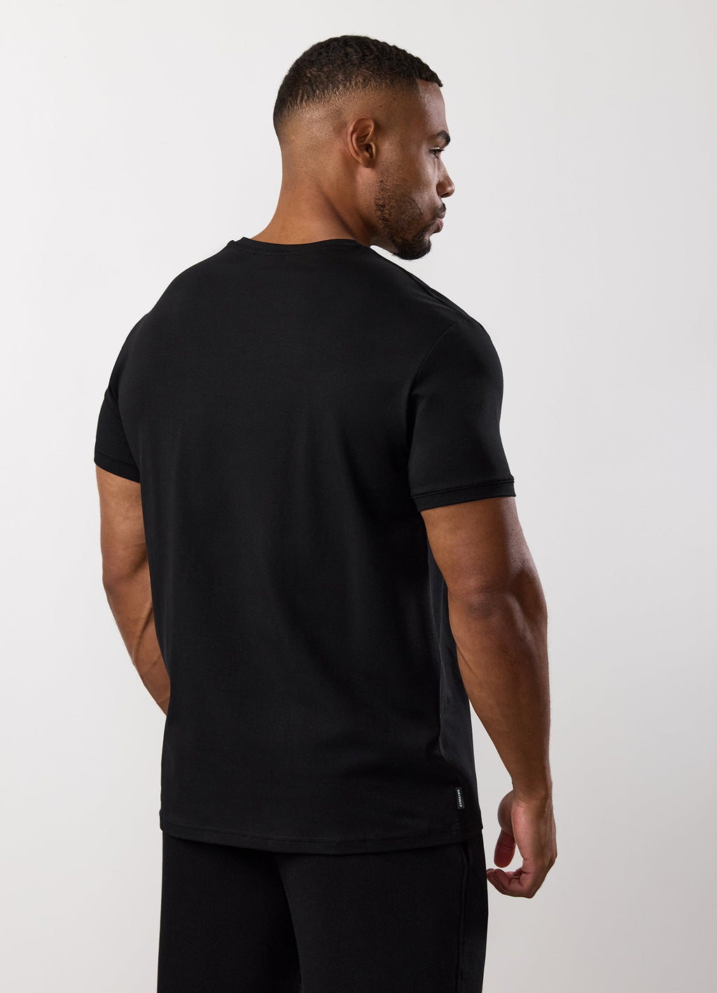 Gym King Fundamental Linear Tee - Black