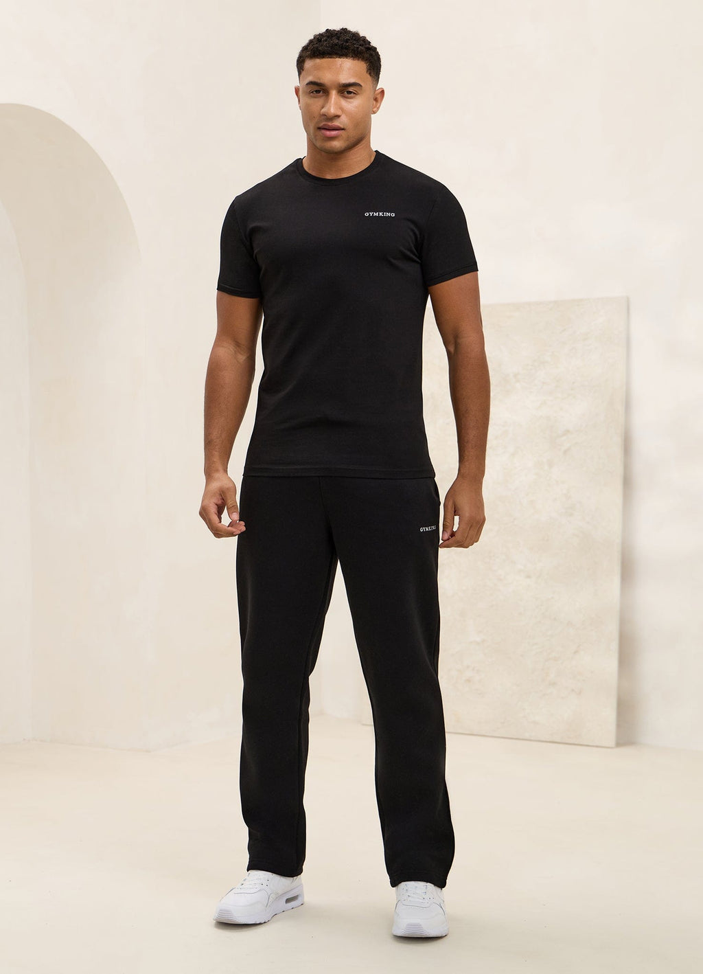 Gym King Fundamental Linear Tee - Black