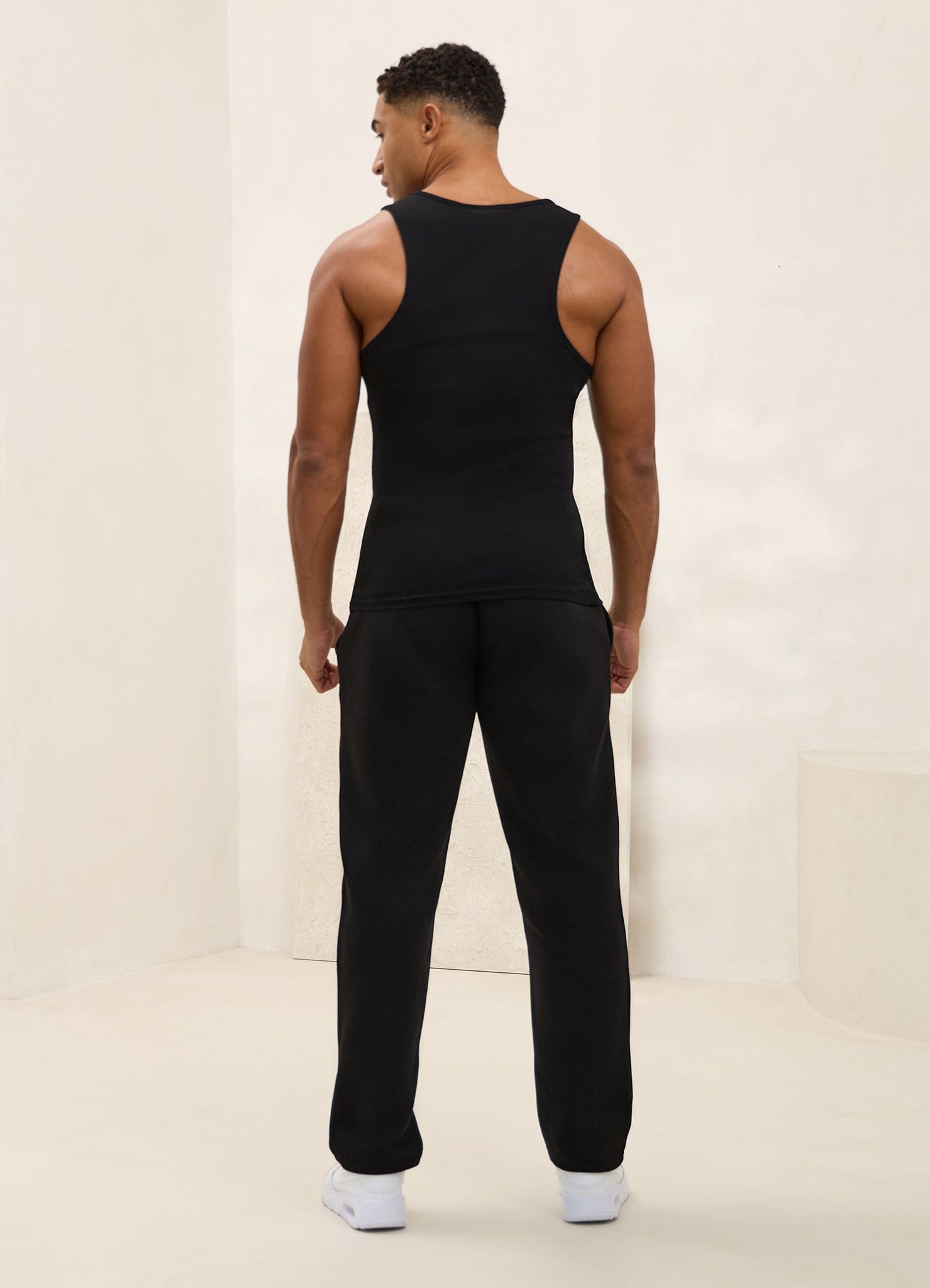 Gym King Fundamental Rib Vest - Black