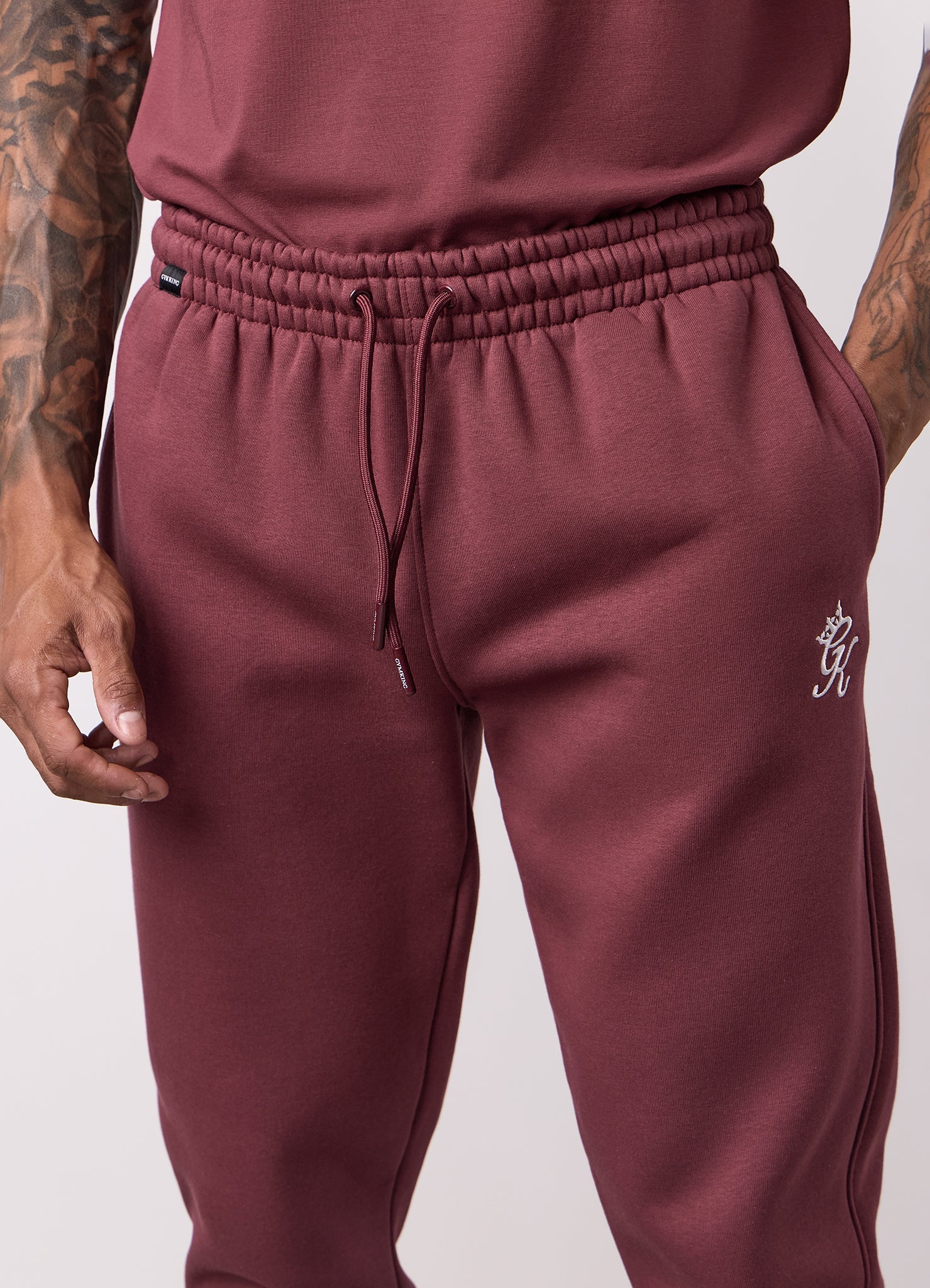 Gym King Fundamental Fleece Jogger - Burgundy