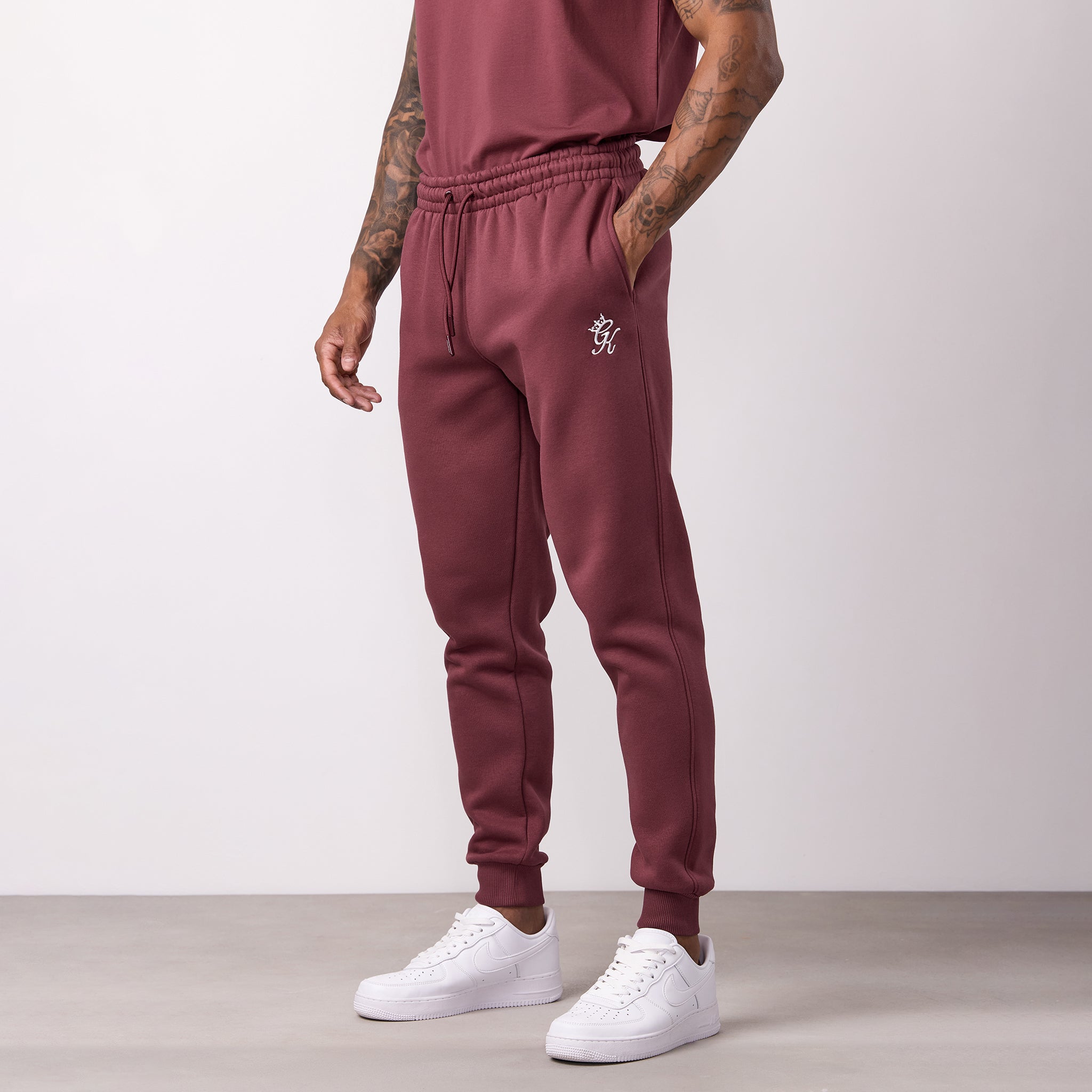 Gym King Fundamental Fleece Jogger - Burgundy