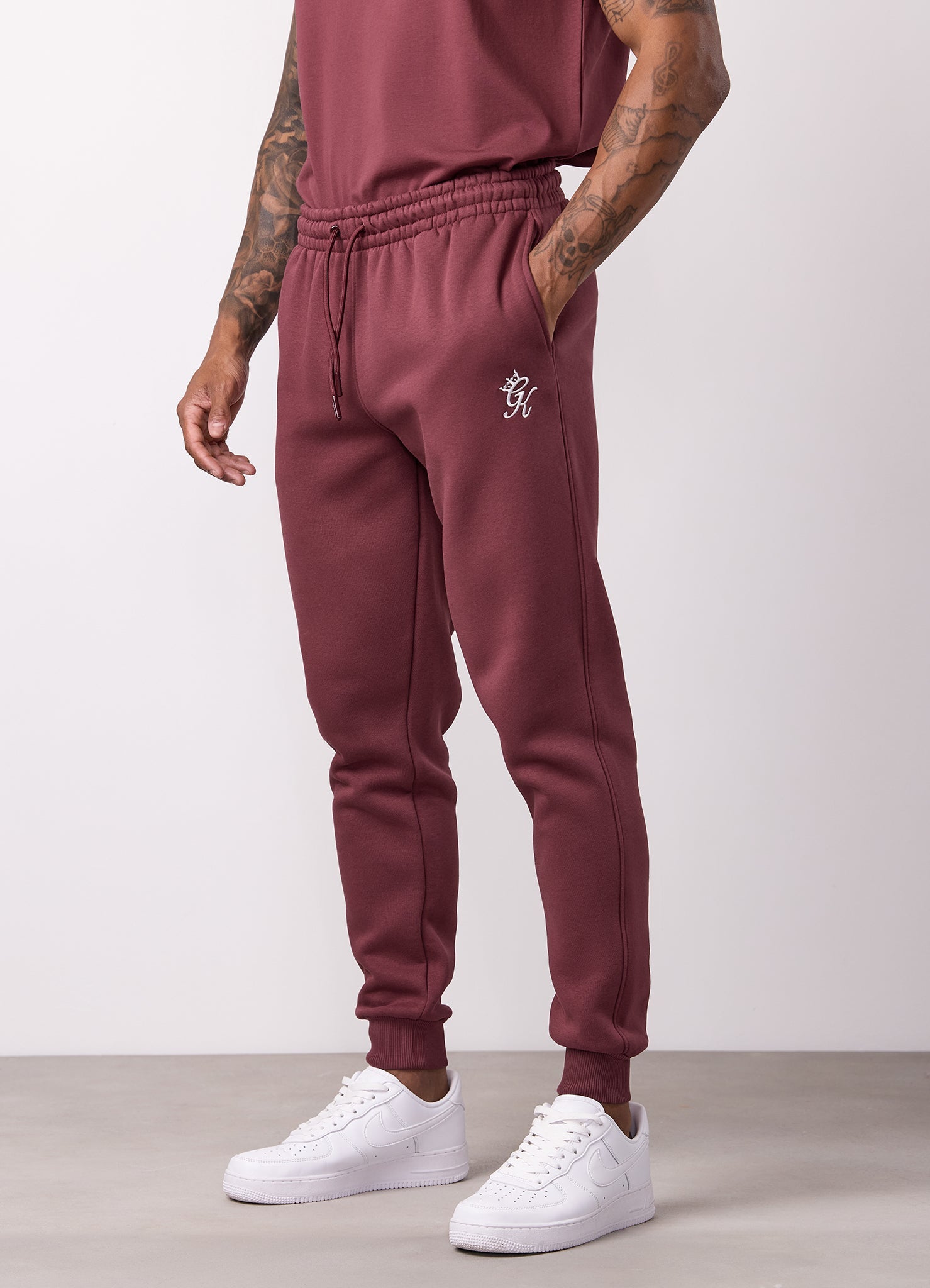 Gym King Fundamental Fleece Jogger - Burgundy