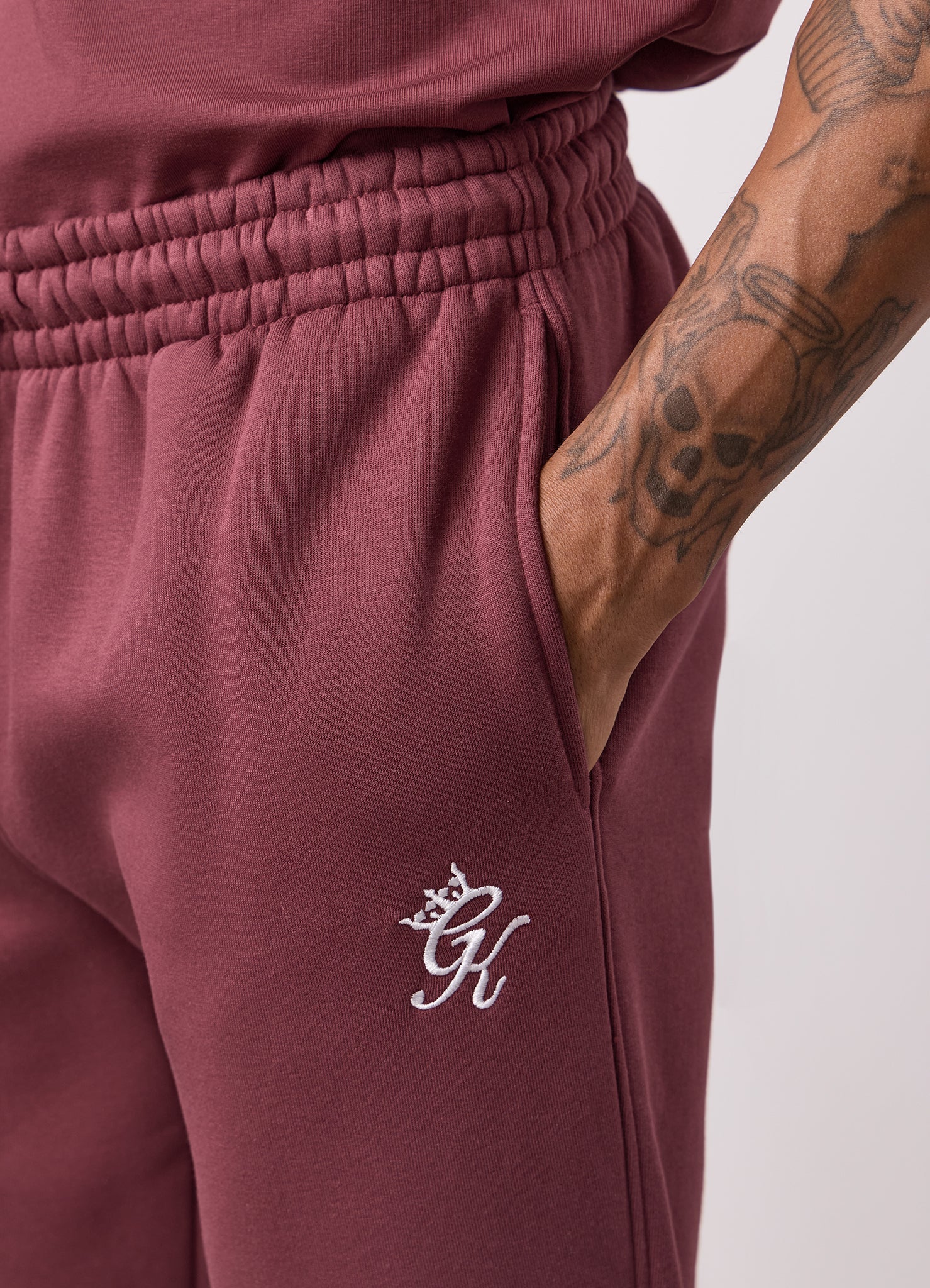 Gym King Fundamental Fleece Jogger - Burgundy