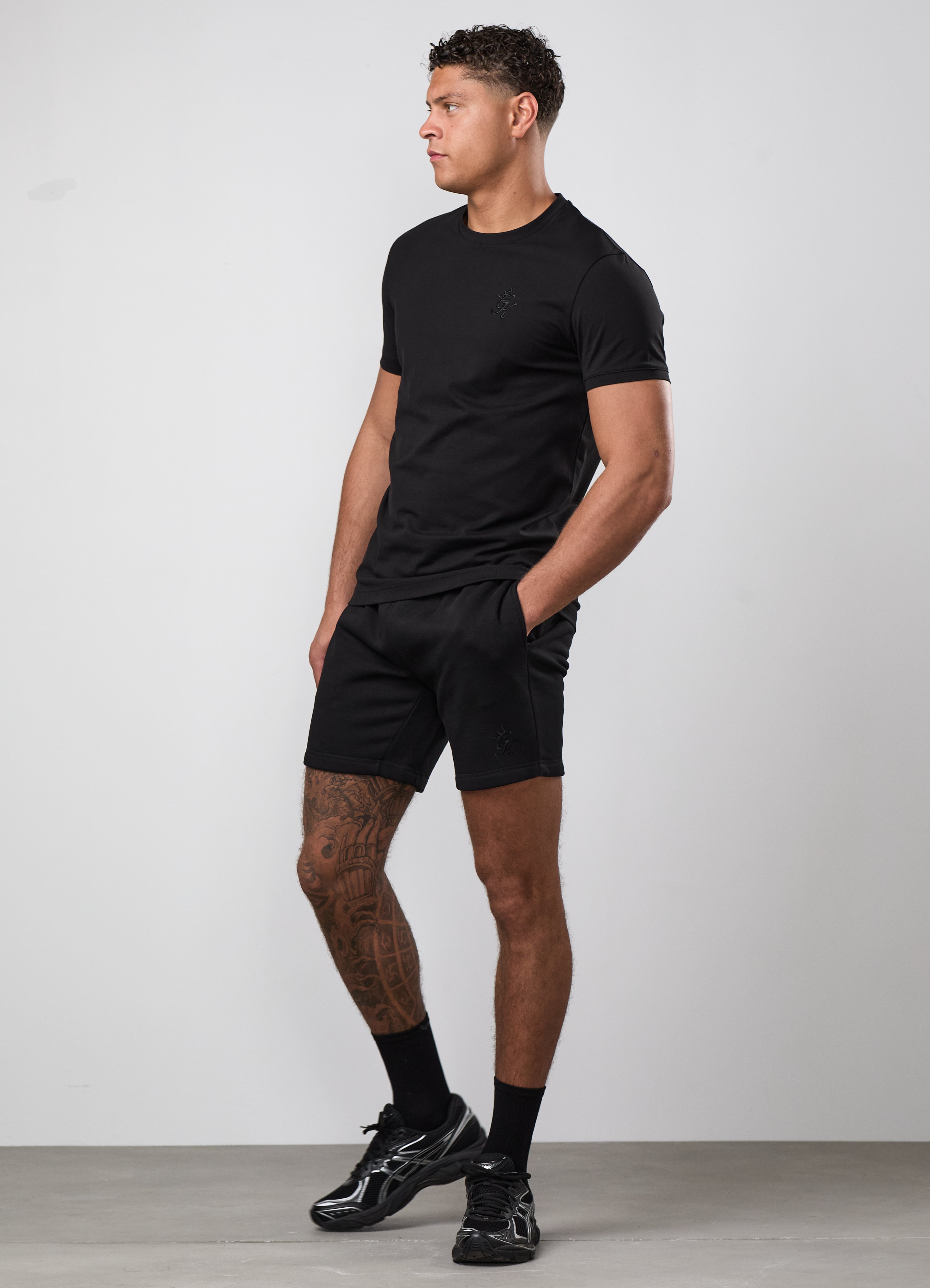 Gym King Fundamental Short - Black/Black