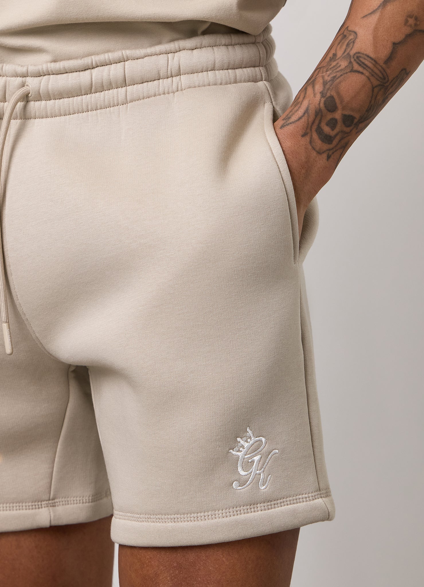 Gym King Fundamental Short - Fossil Stone