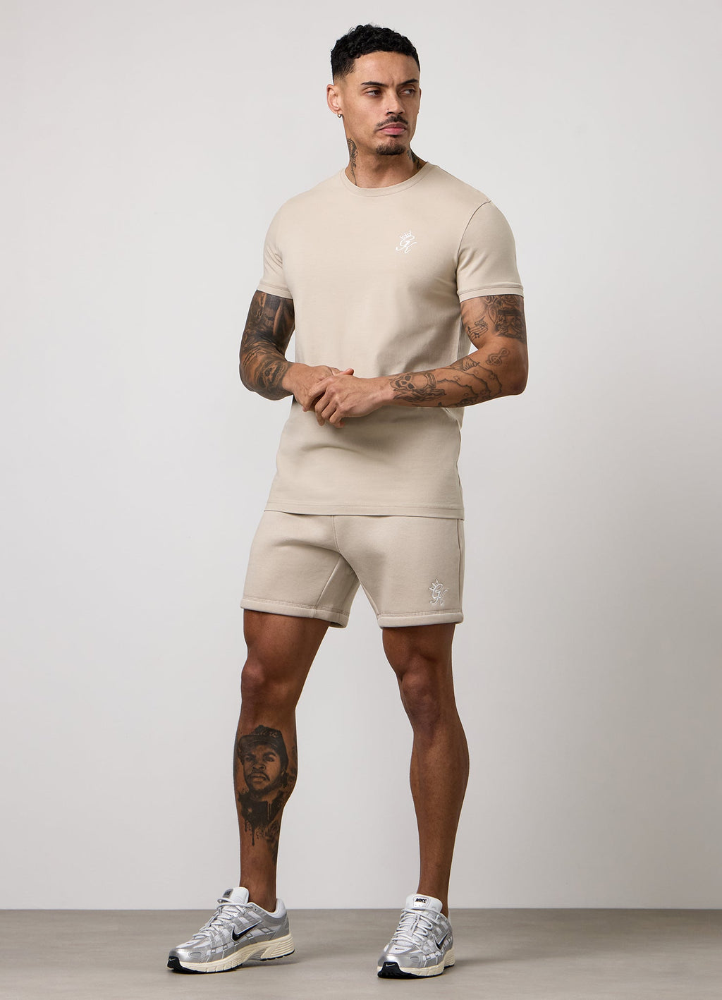 Gym King Fundamental Short - Fossil Stone