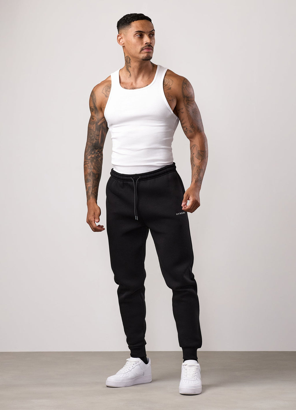 Gym King Fundamental Rib Vest - White