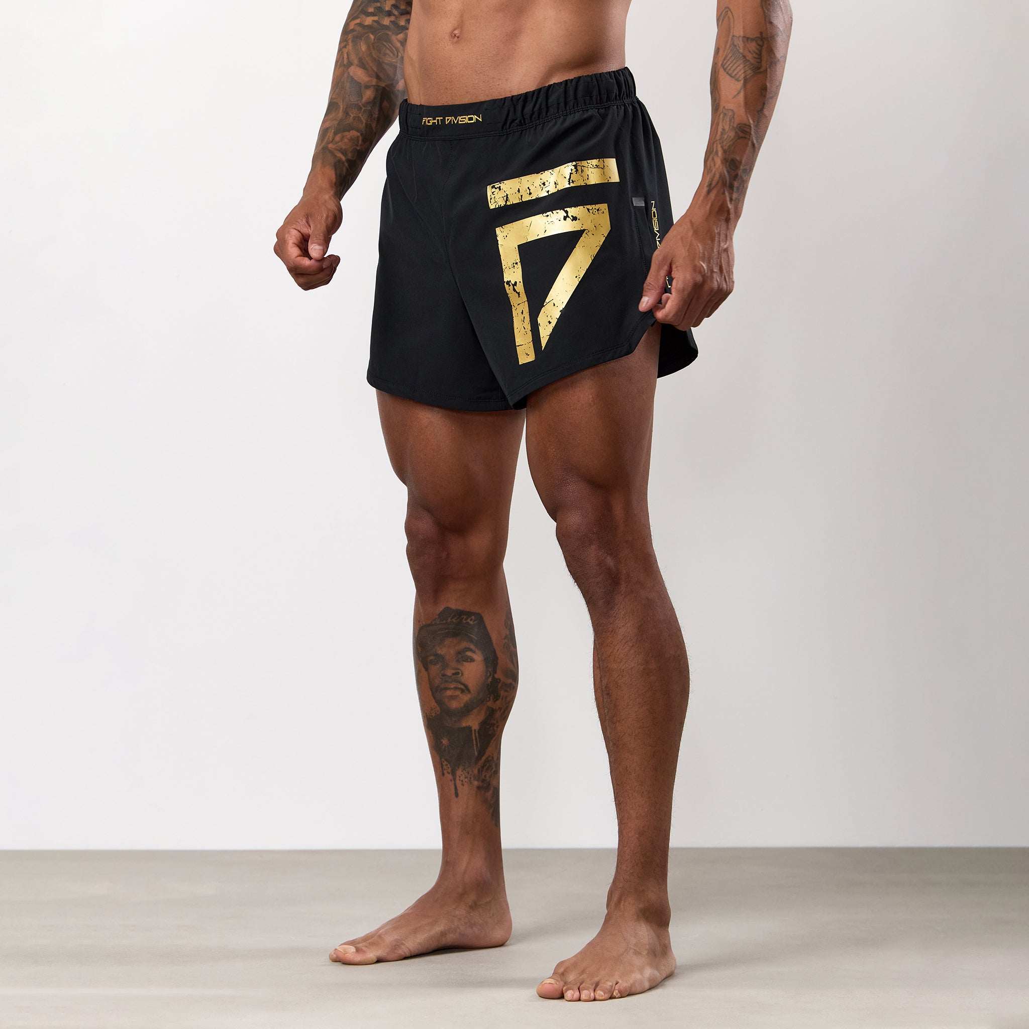 Gym King Fight Division Combat 5" Short - Black