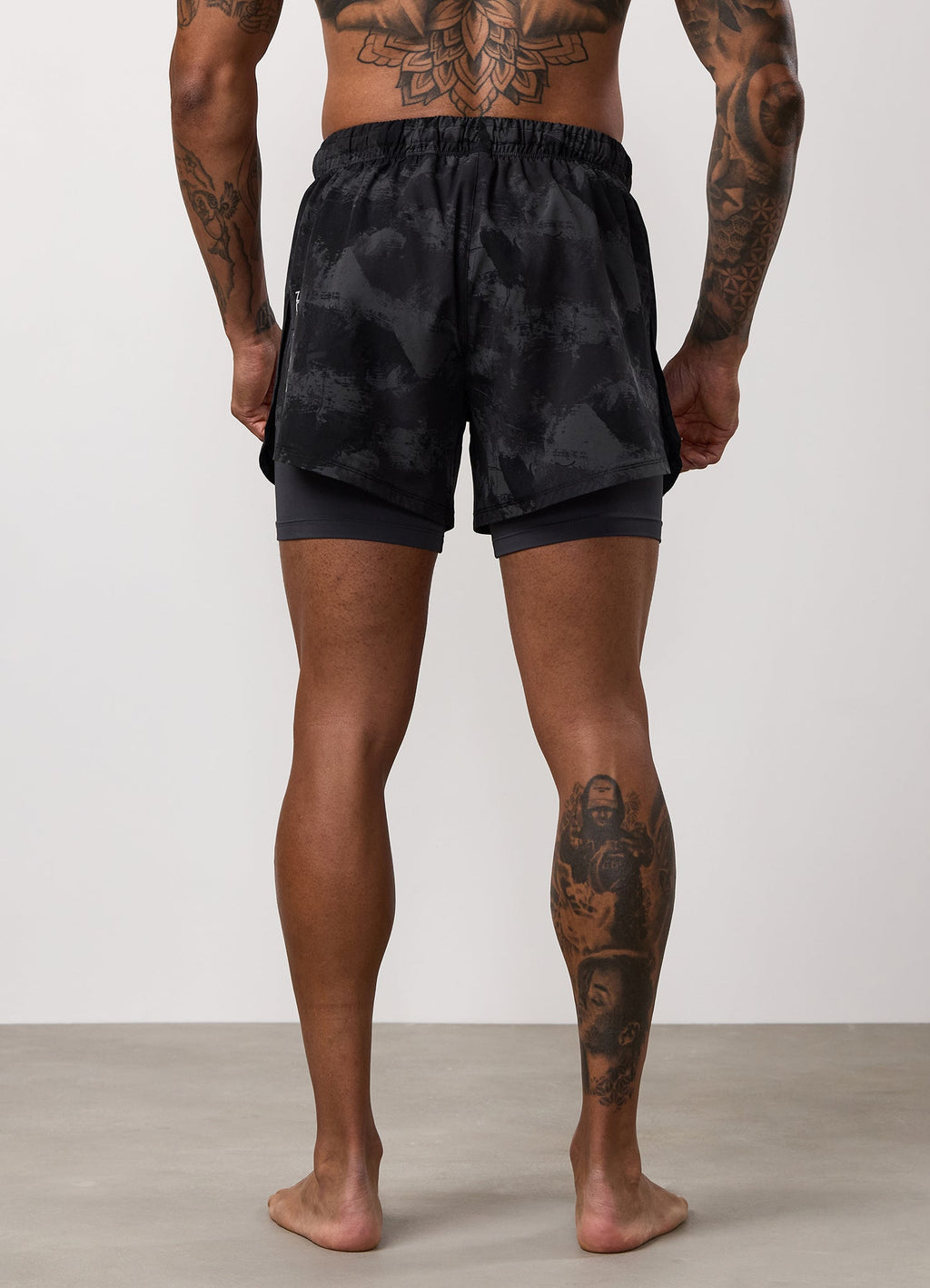 Gym King Fight Division Combat 5" Short - Graphite Abstract Print