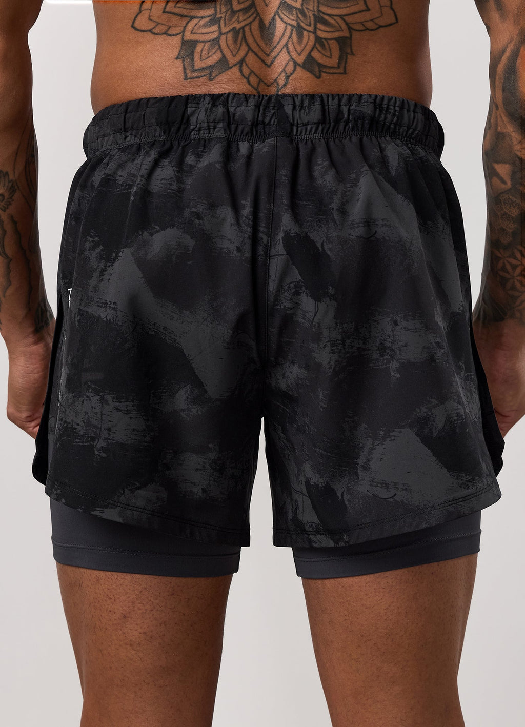 Gym King Fight Division Combat 5" Short - Graphite Abstract Print