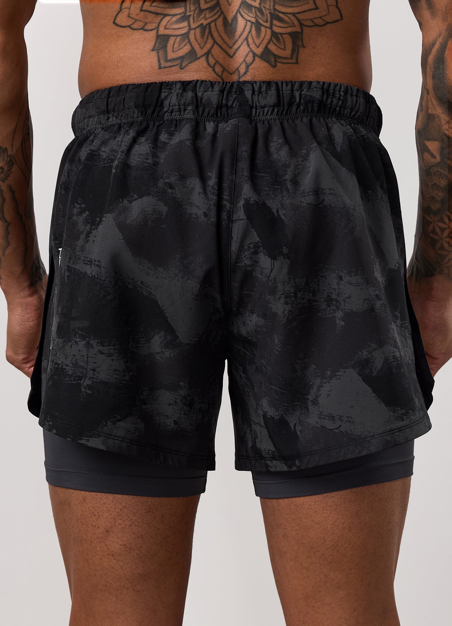 Gym King Fight Division Combat 5" Short - Graphite Abstract Print