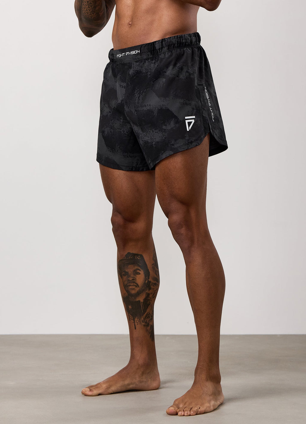 Gym King Fight Division Combat 5" Short - Graphite Abstract Print