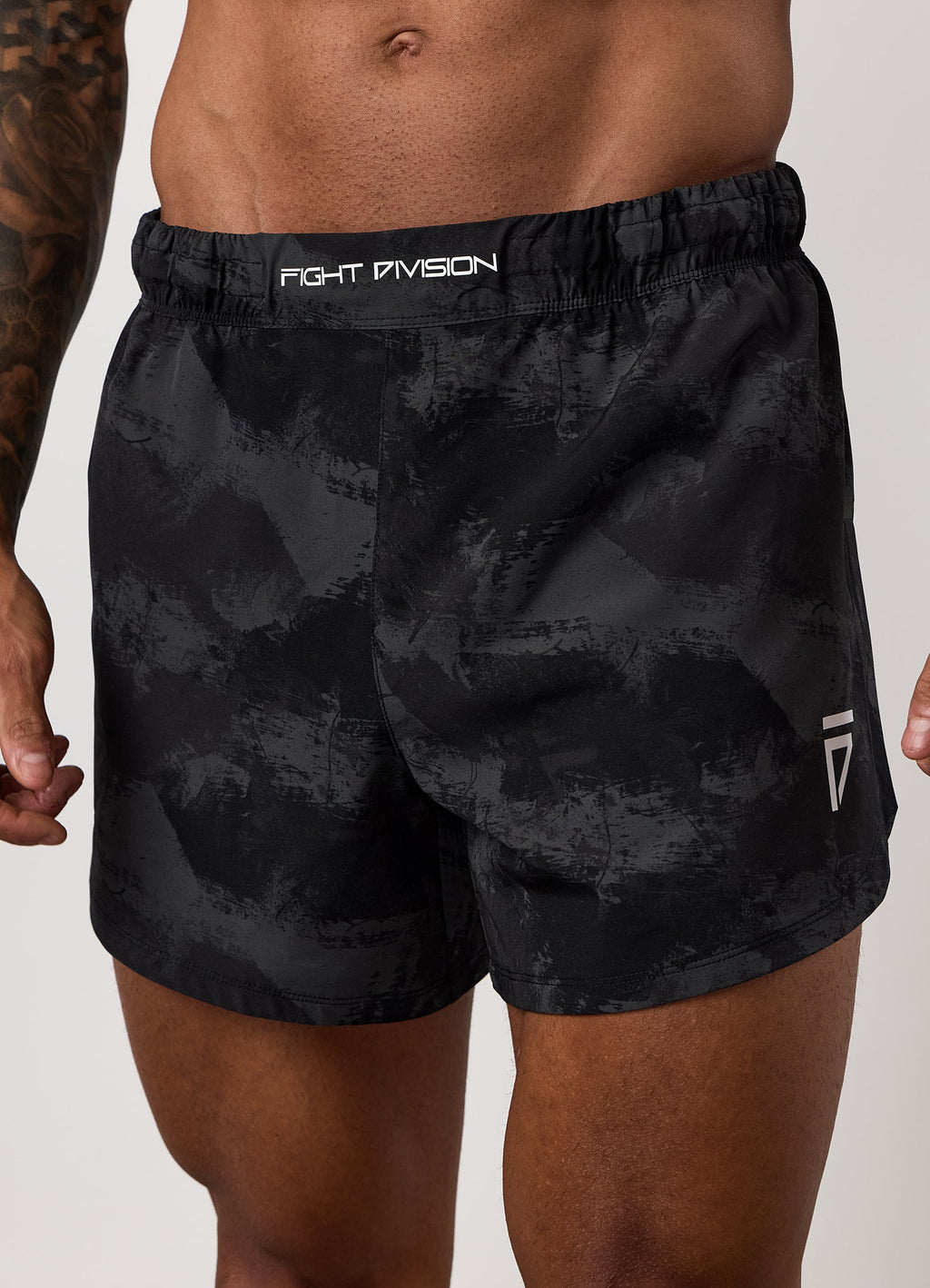 Gym King Fight Division Combat 5" Short - Graphite Abstract Print