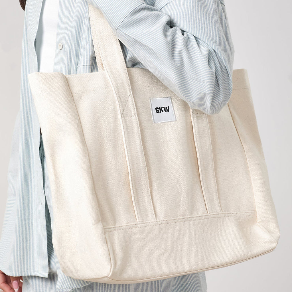 GKW Badge Tote - Light Beige