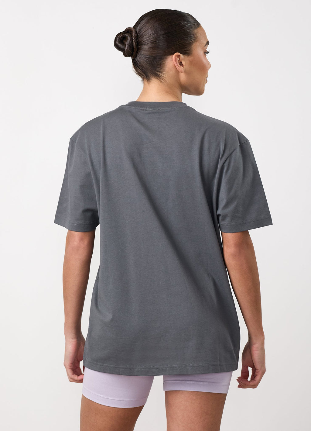 GKW Boyfriend Tee - Gunmetal Grey/Hyacinth