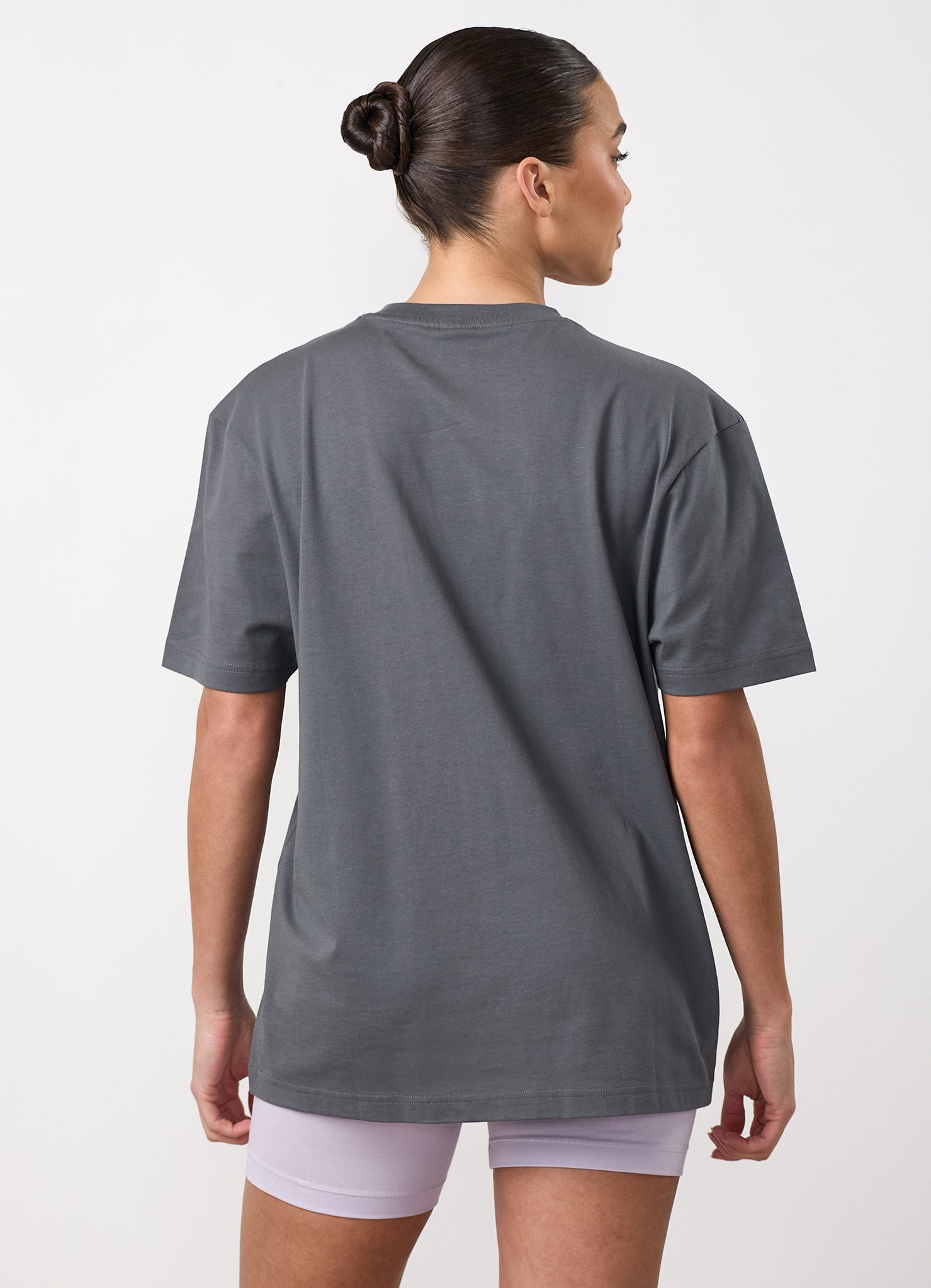 GKW Boyfriend Tee - Gunmetal Grey/Hyacinth