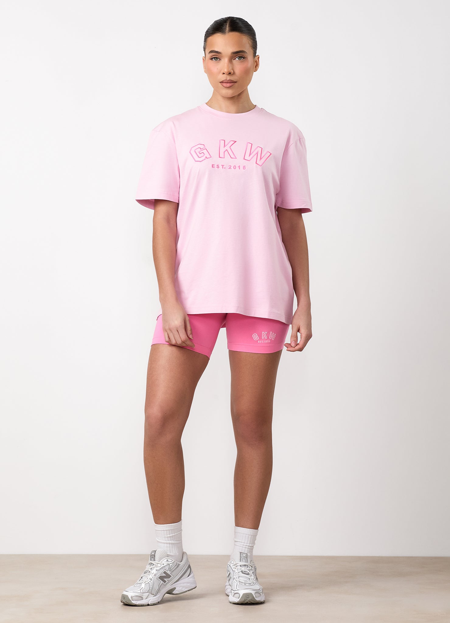 GKW Boyfriend Tee - Soft Pink/Carnation Pink