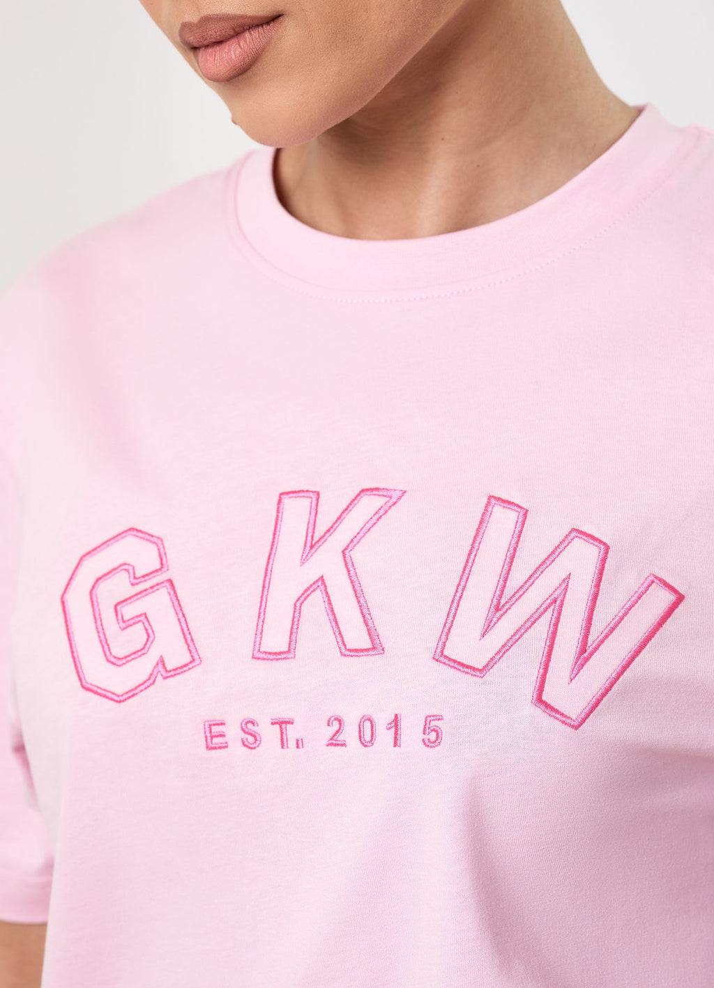 GKW Boyfriend Tee - Soft Pink/Carnation Pink