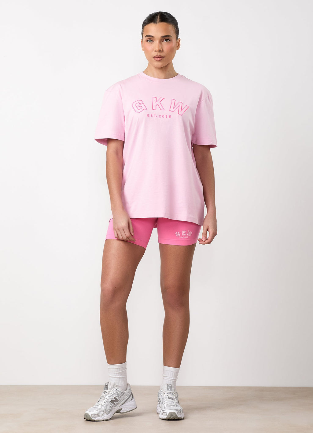GKW 5" Cycle Short - Carnation Pink/Soft Pink