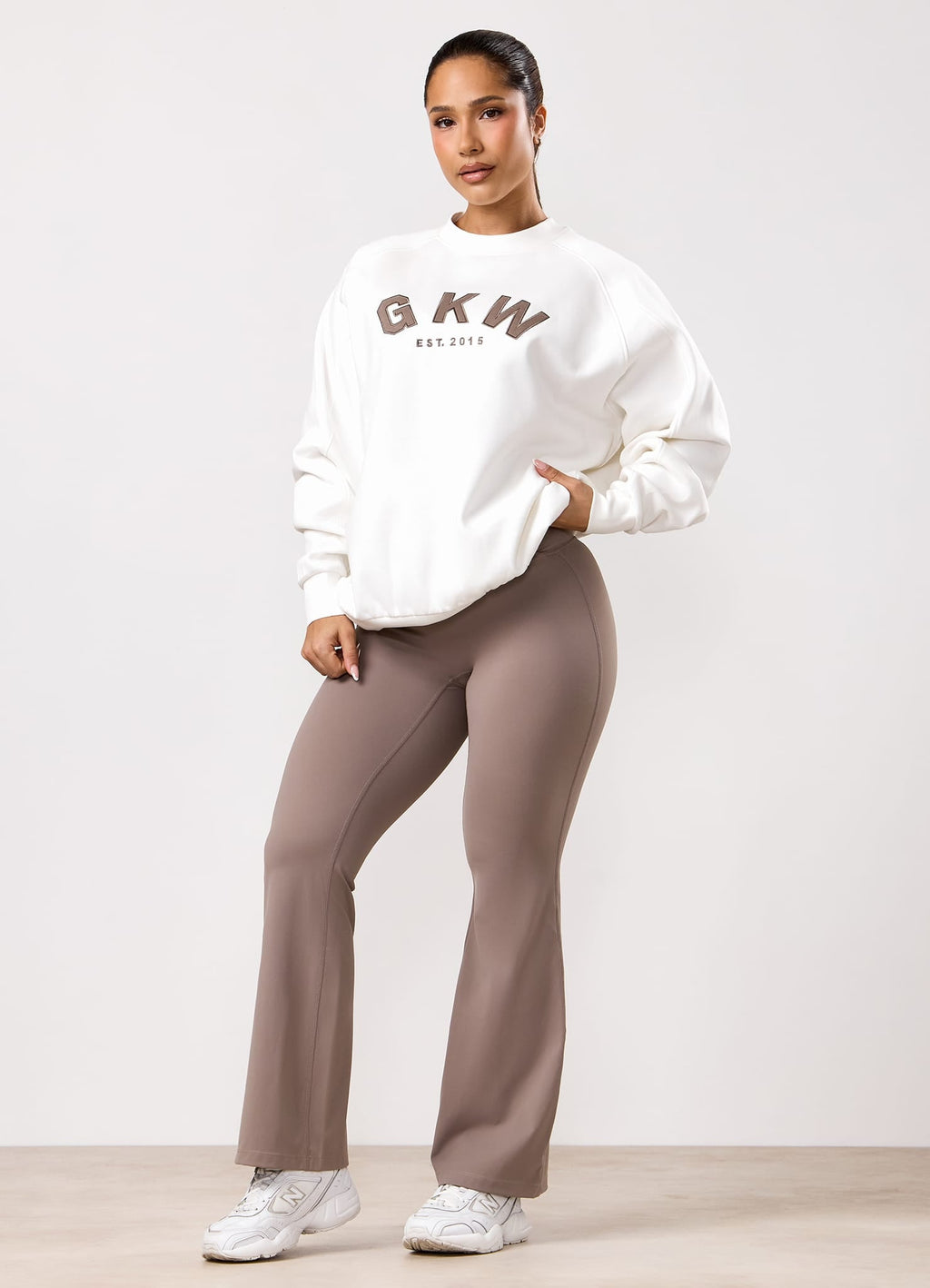 GKW Oversized Crew - Cream/Fawn