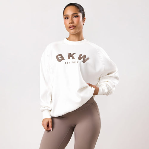 GKW Oversized Crew - Cream/Fawn