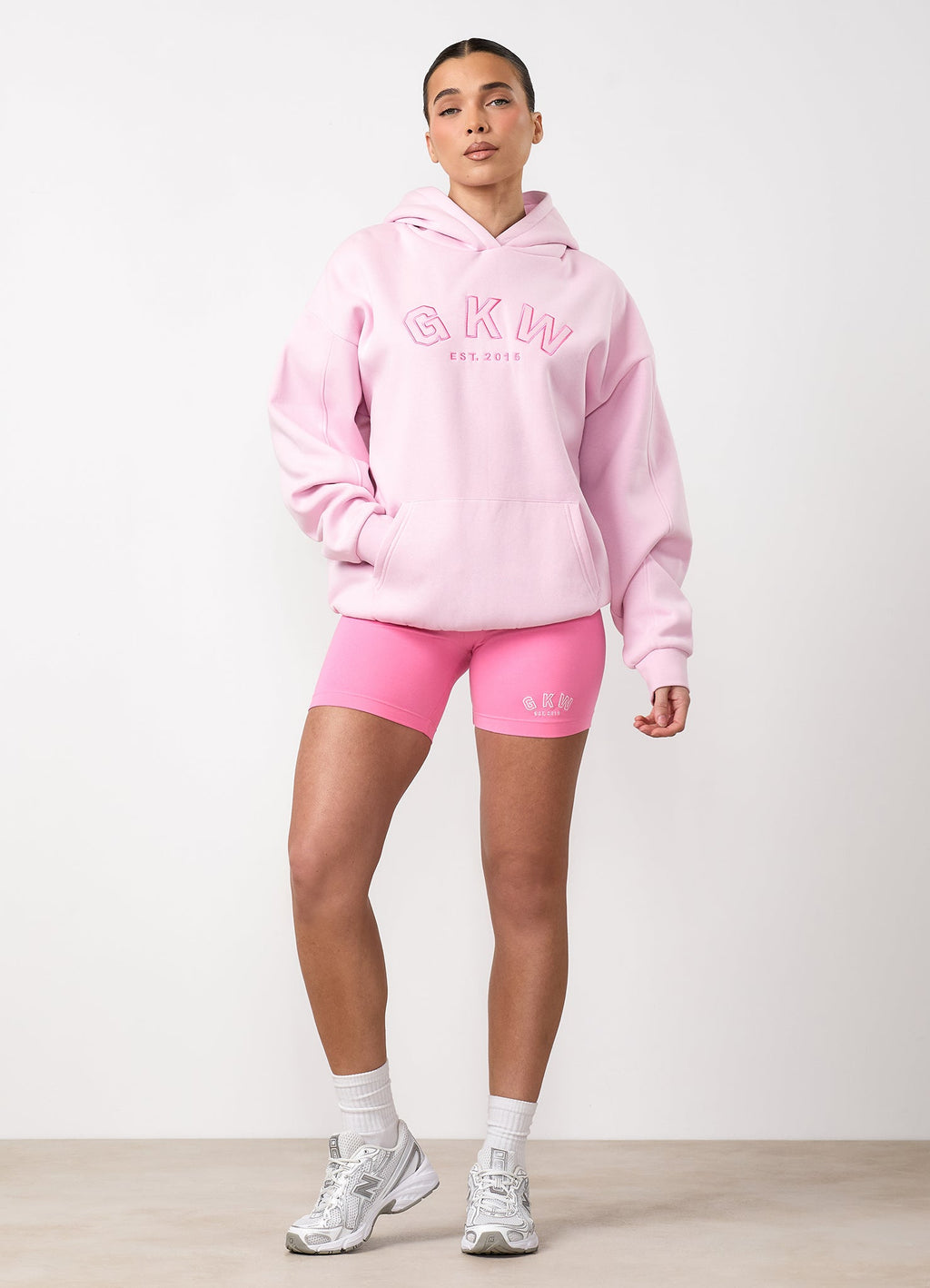 GKW Relaxed Fit Hoodie - Soft Pink/Carnation Pink