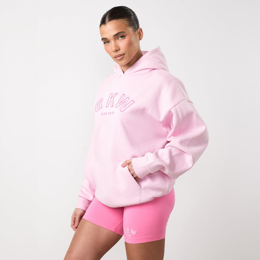 GKW Relaxed Fit Hoodie - Soft Pink/Carnation Pink