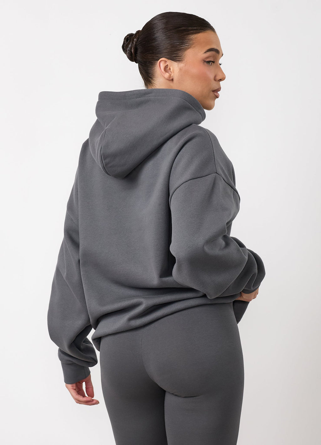 GKW Relaxed Fit Hoodie - Gunmetal Grey/Hyacinth