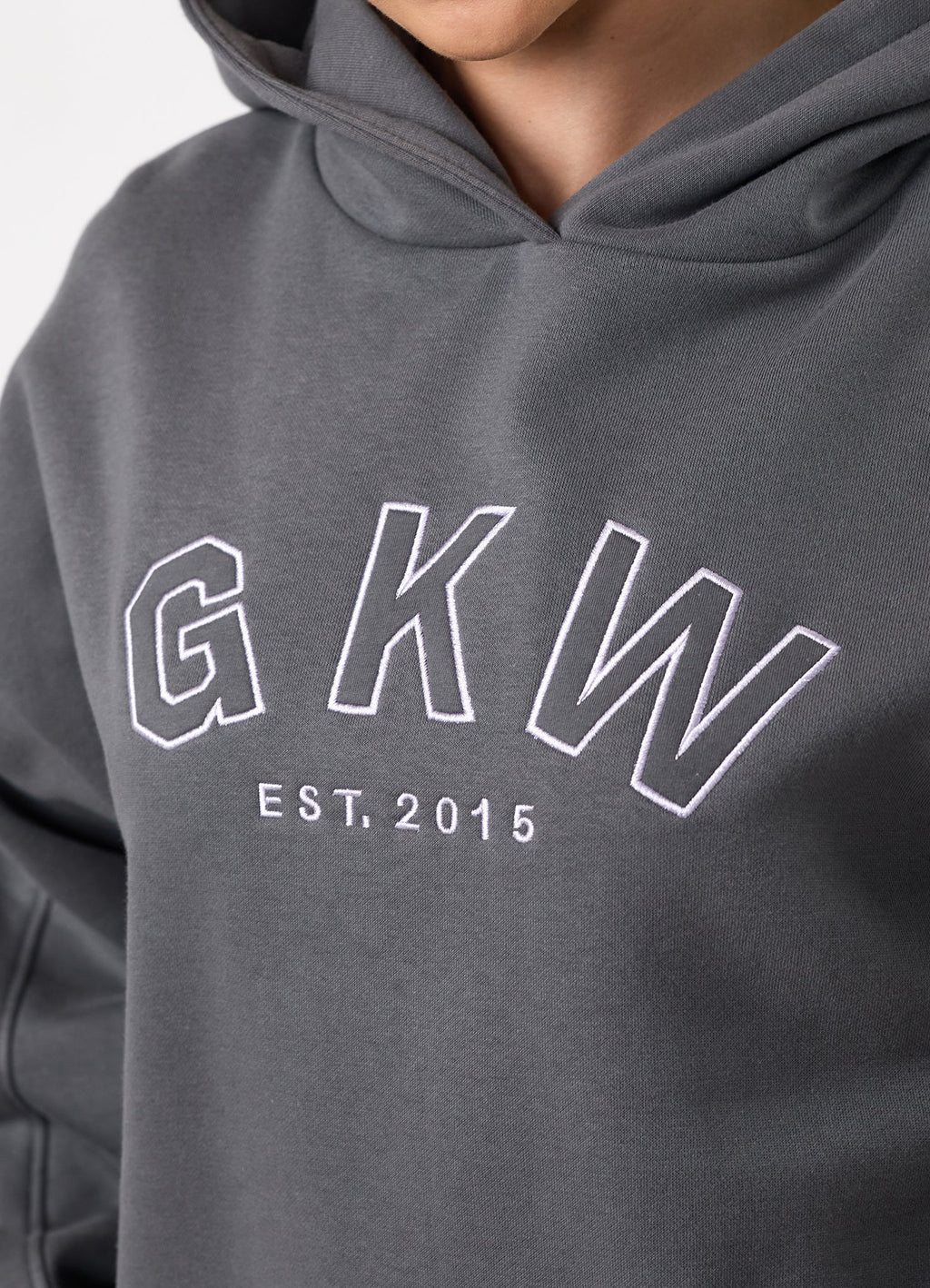 GKW Relaxed Fit Hoodie - Gunmetal Grey/Hyacinth