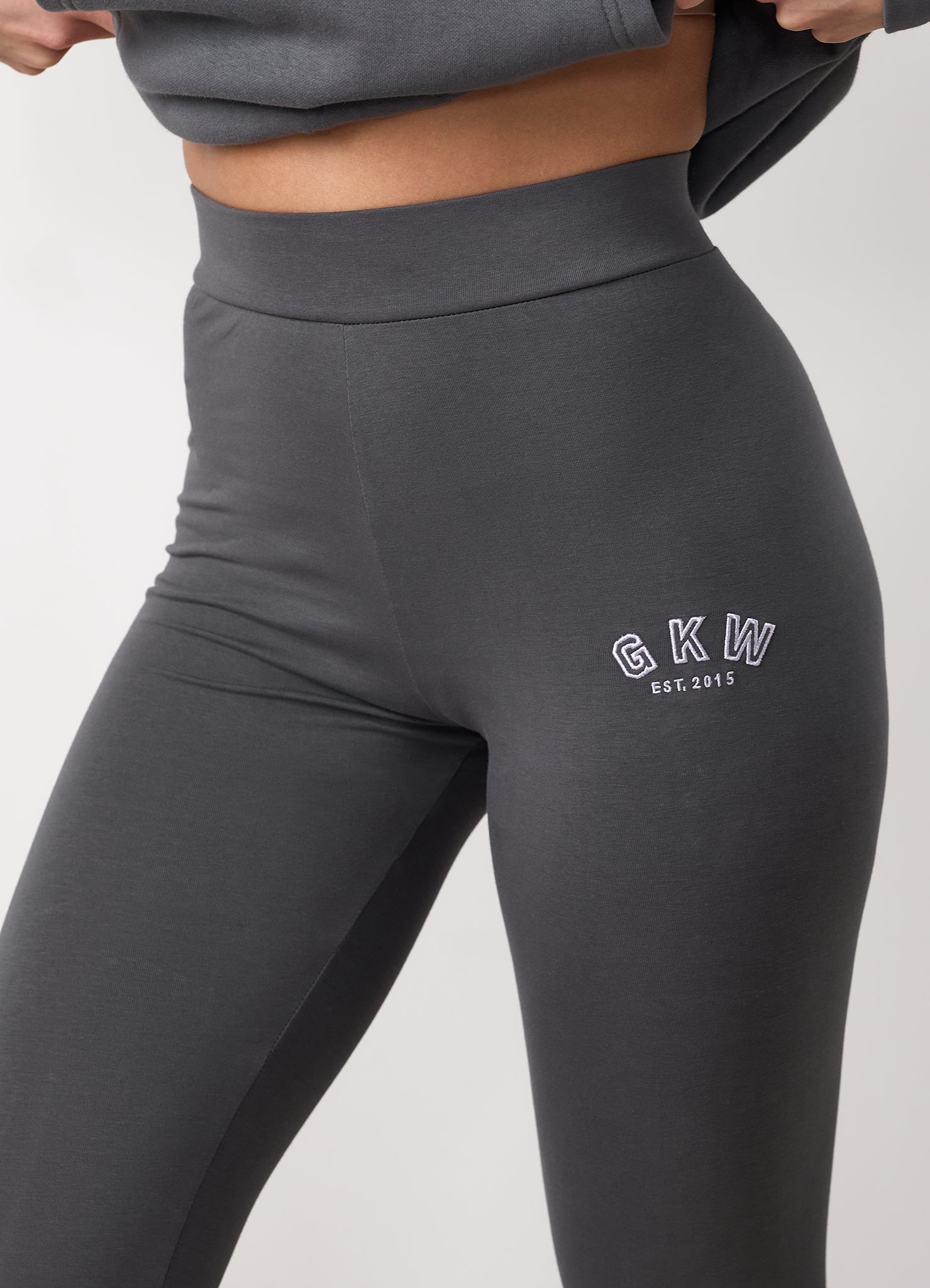 GKW Jersey Legging - Gunmetal Grey/Hyacinth