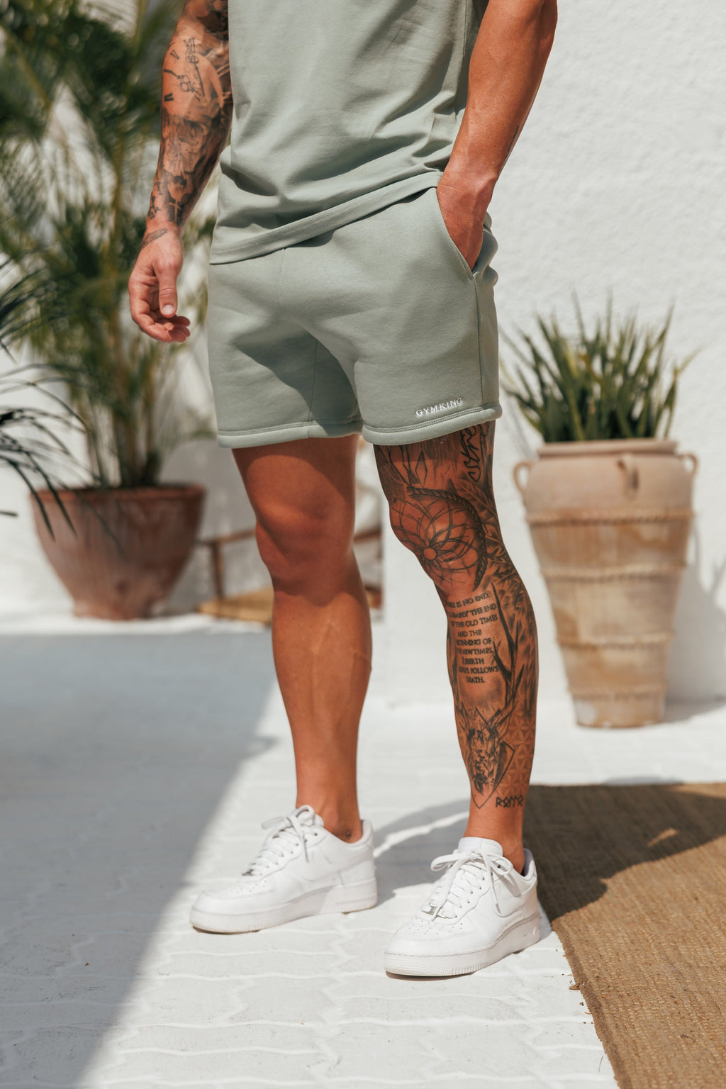 Gym King Fundamental Linear Short - Urban Sage
