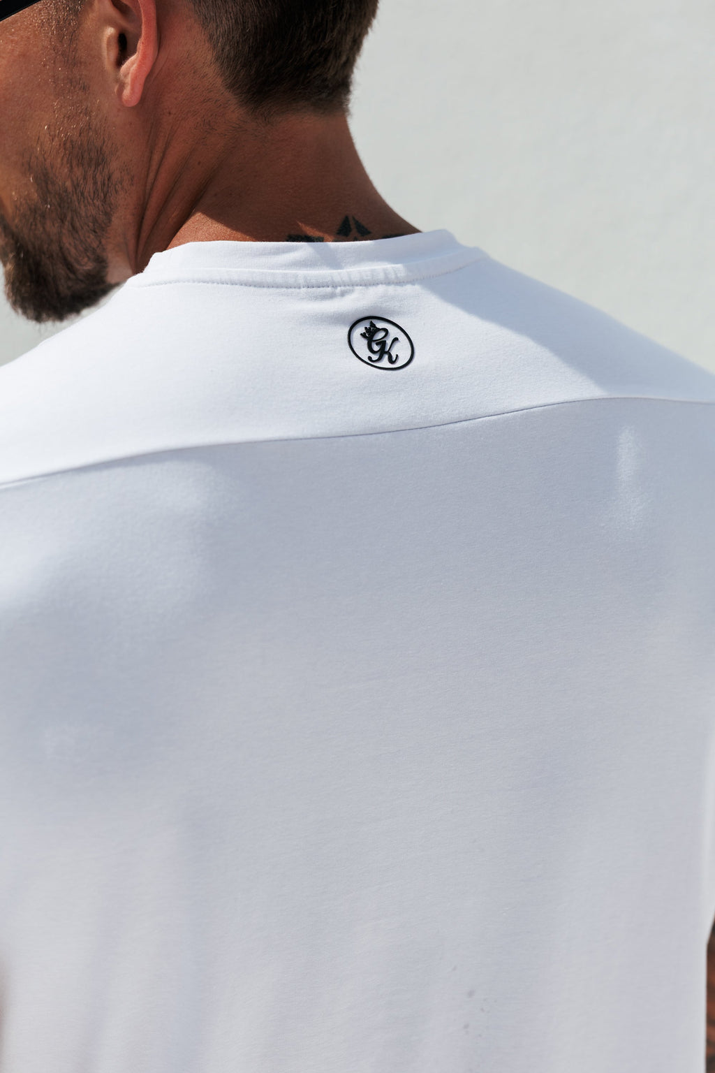Gym King Taped Jersey Tee - White
