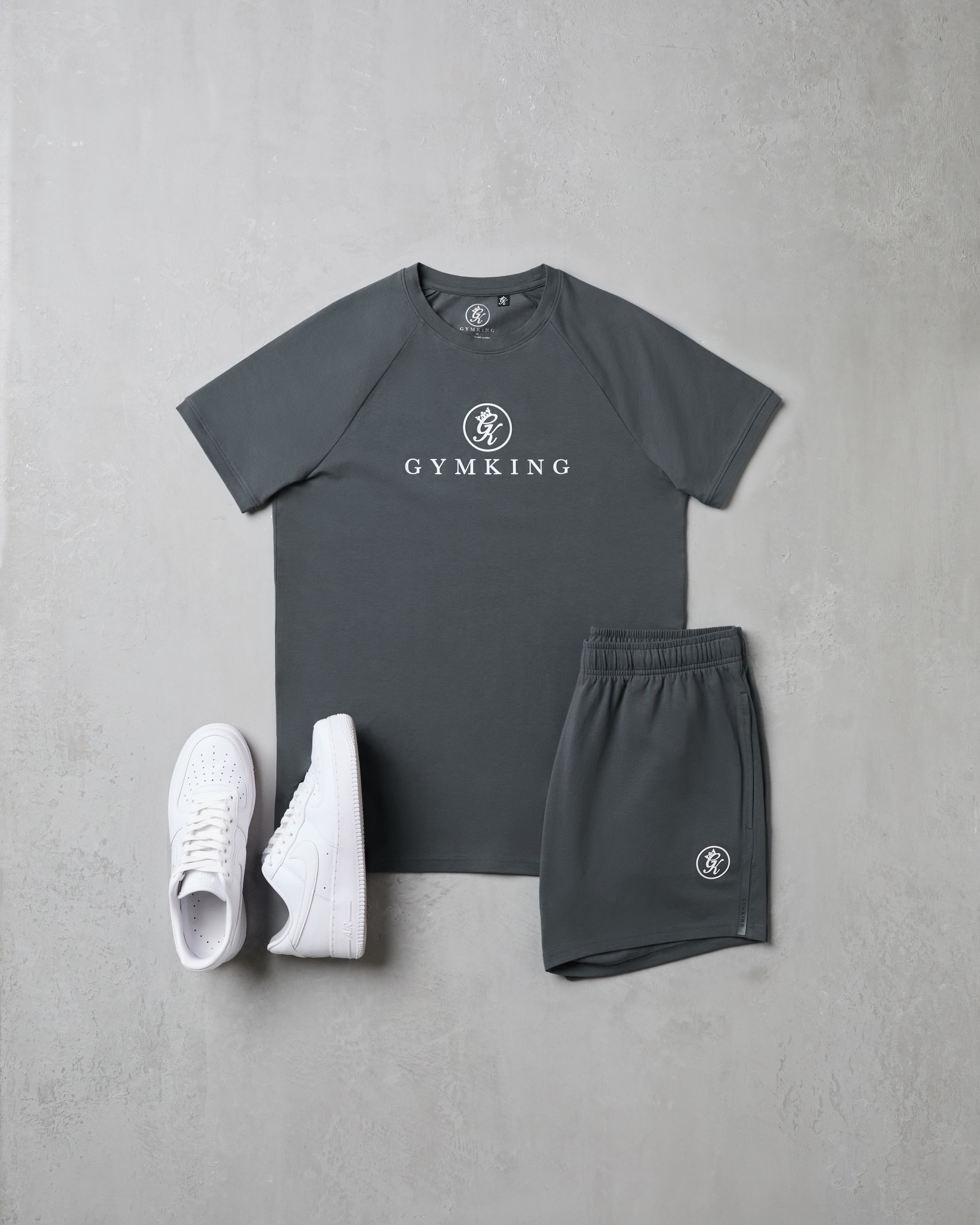 Gym King Pro Logo Jersey 6" Short - Graphite