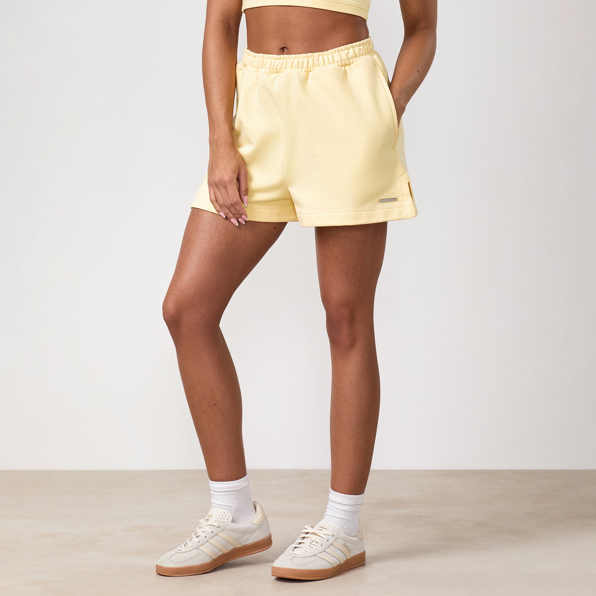 Gym King Haze Loopback Short - Butter Yellow
