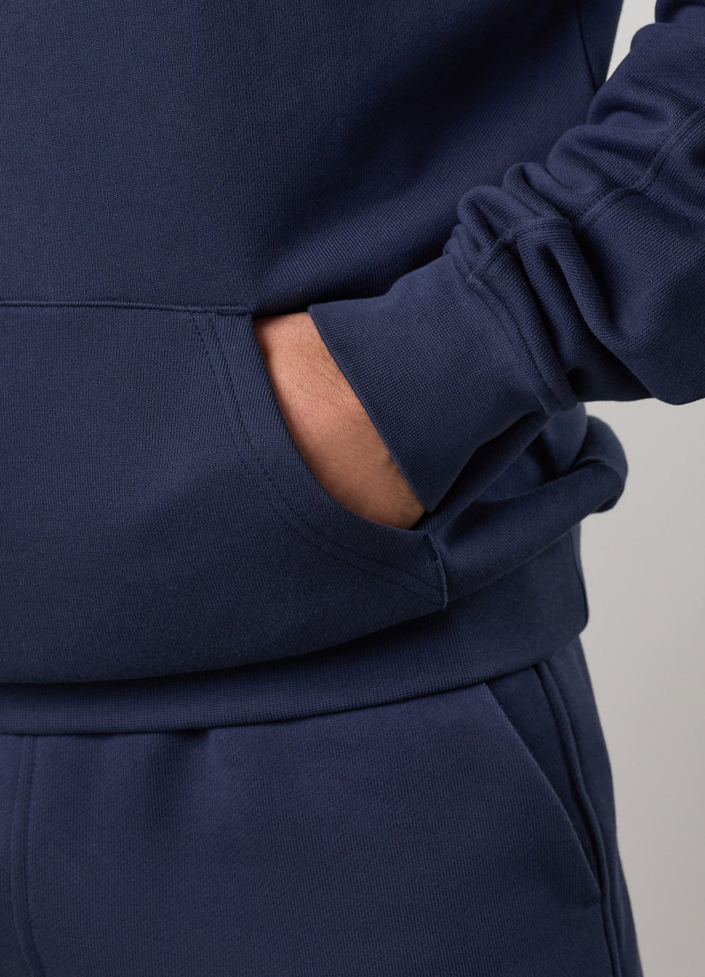 Gym King Heritage Crest Loopback Hoodie - Indigo Blue