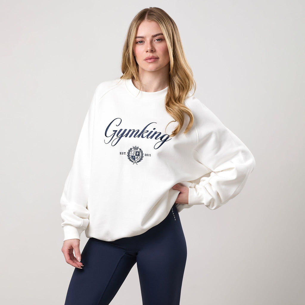 Gym King Heritage Loopback Sweatshirt - Cream