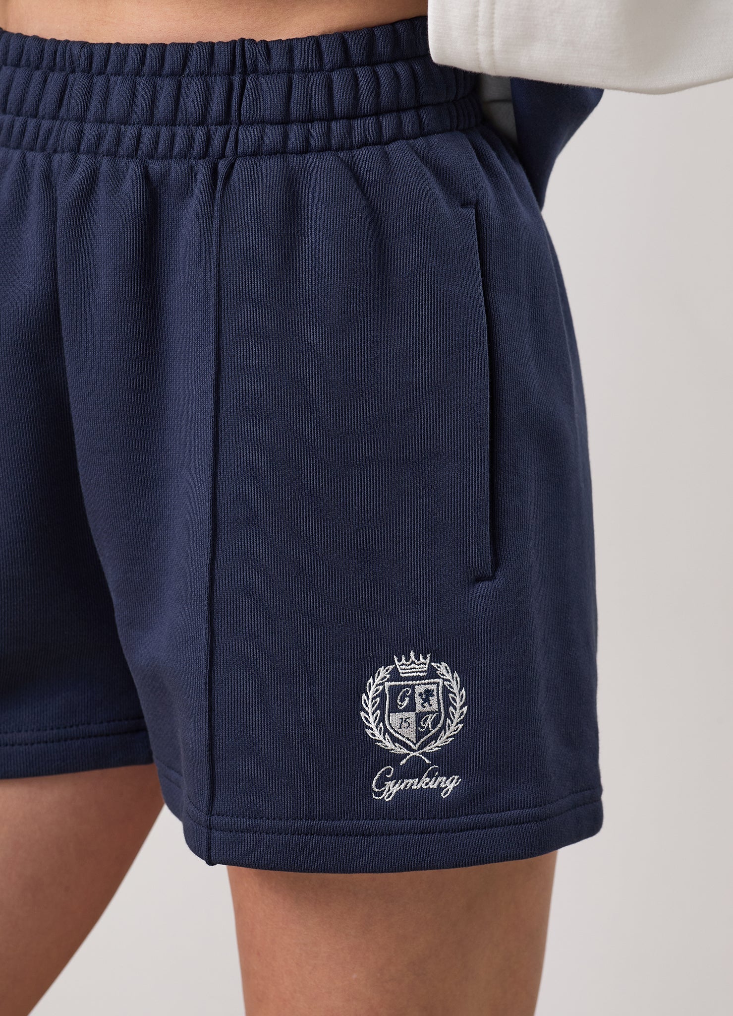 Gym King Heritage Loopback Short - Indigo Blue