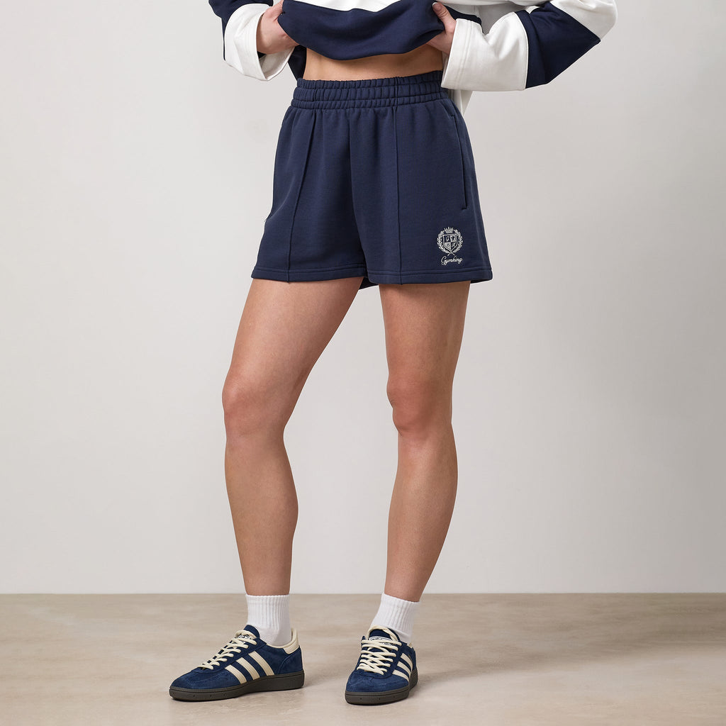 Gym King Heritage Loopback Short - Indigo Blue
