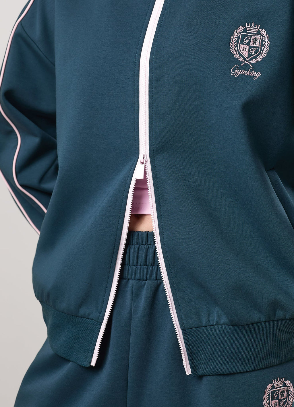 Gym King Heritage Track Jacket - Classic Teal