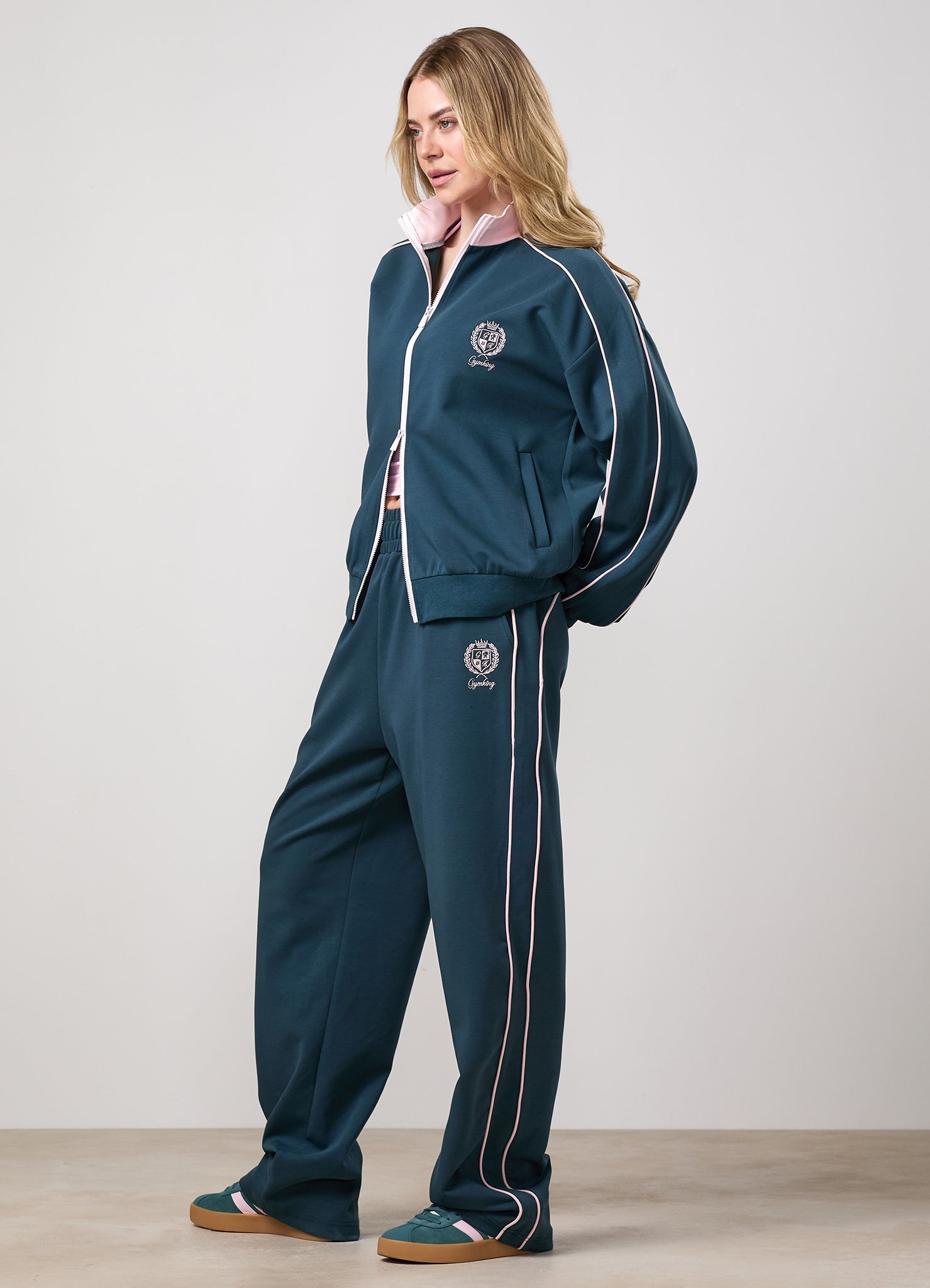Gym King Heritage Track Pants - Classic Teal