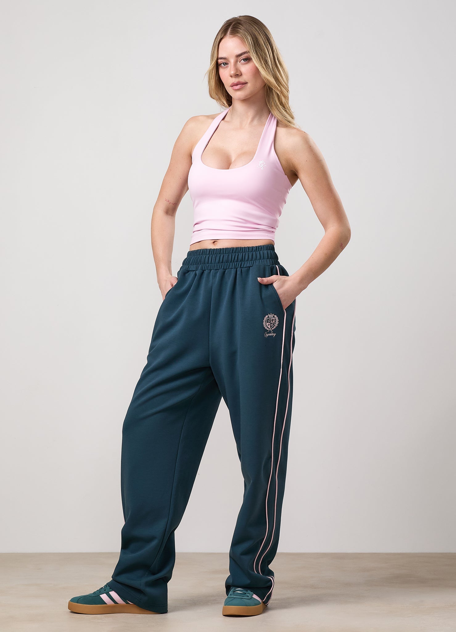 Gym King Heritage Track Pants - Classic Teal