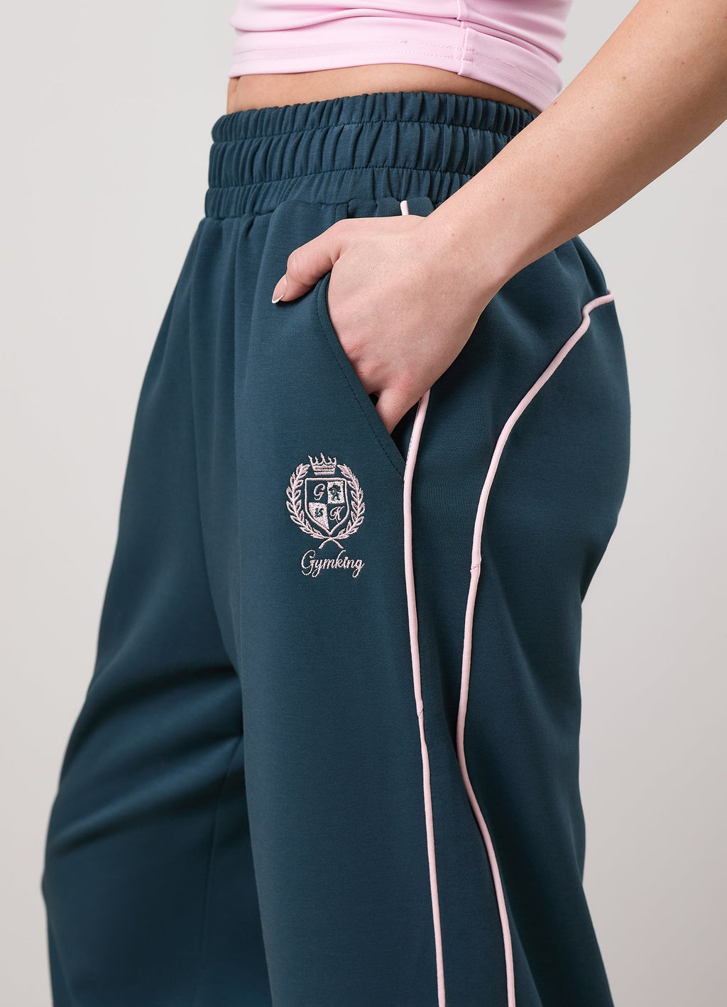 Gym King Heritage Track Pants - Classic Teal