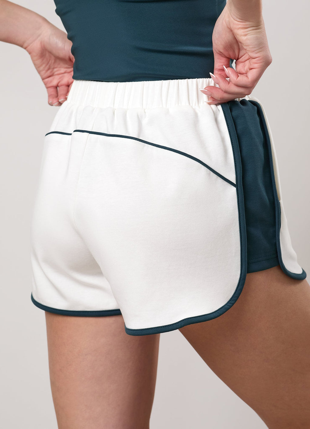 Gym King Heritage Track Shorts - Cream