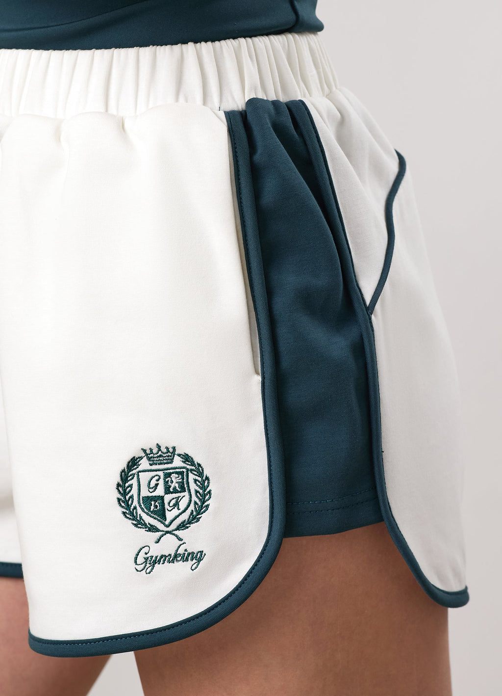 Gym King Heritage Track Shorts - Cream