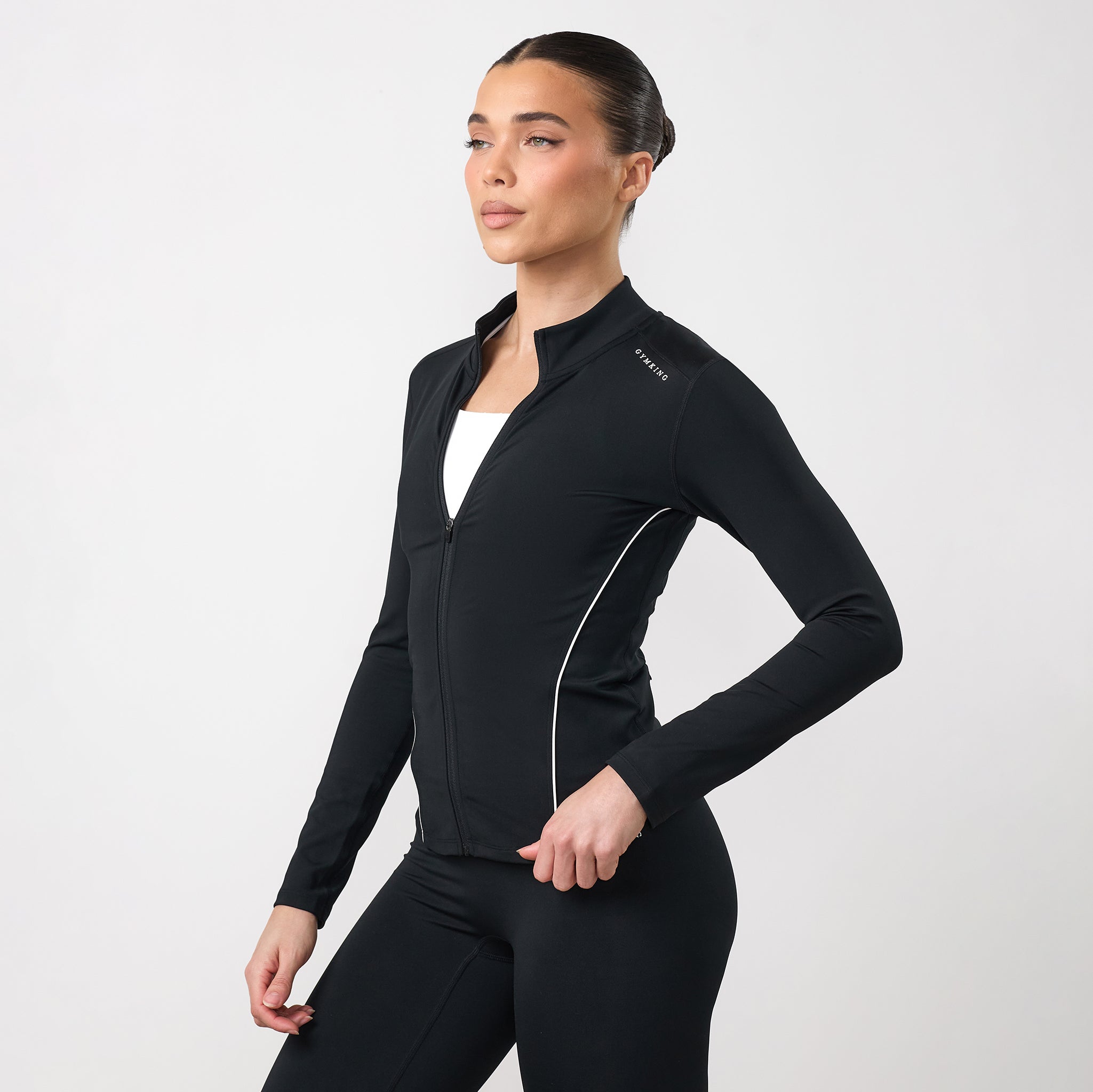 Gym King Knockout Full Zip Funnel - Black