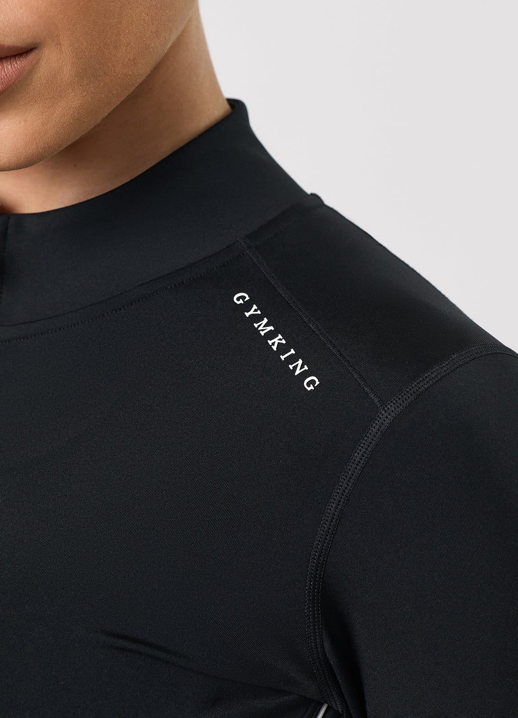 Gym King Knockout Full Zip Funnel - Black