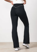 Gym King Knockout Flared Legging Petite - Black