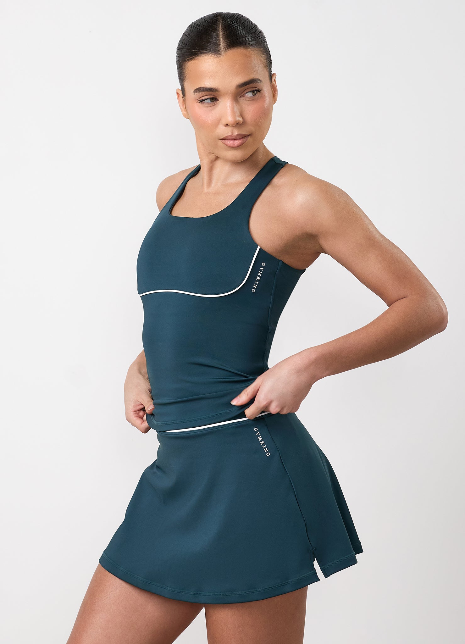 Gym King Knockout Skort - Classic Teal